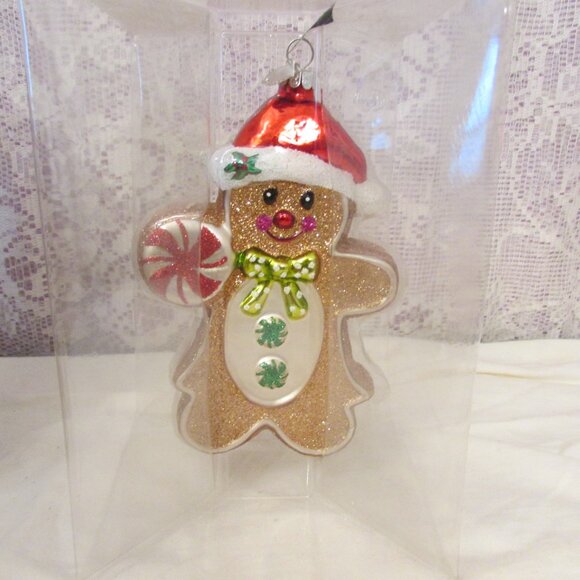 Celebrations By Radko Gingerbread Man Hand Crafted Glass Ornament 2012 - Picture 5 of 8